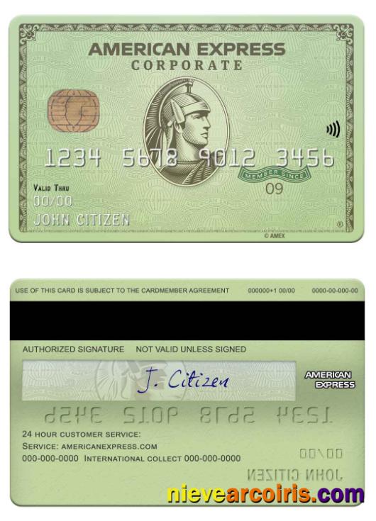 USA Massachusetts Radius bank american express green card